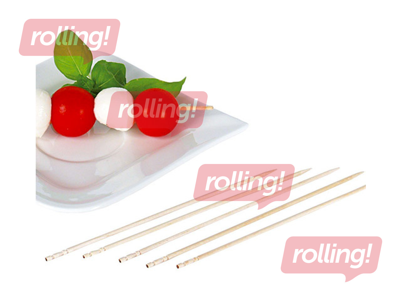 Skewers, wooden, 10cm, 1000 pcs.