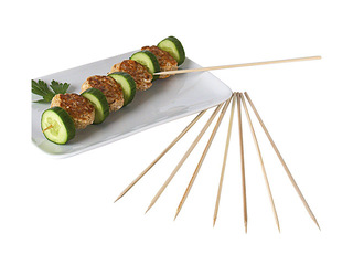 Skewers, bamboo, 25cm, 100 pcs.