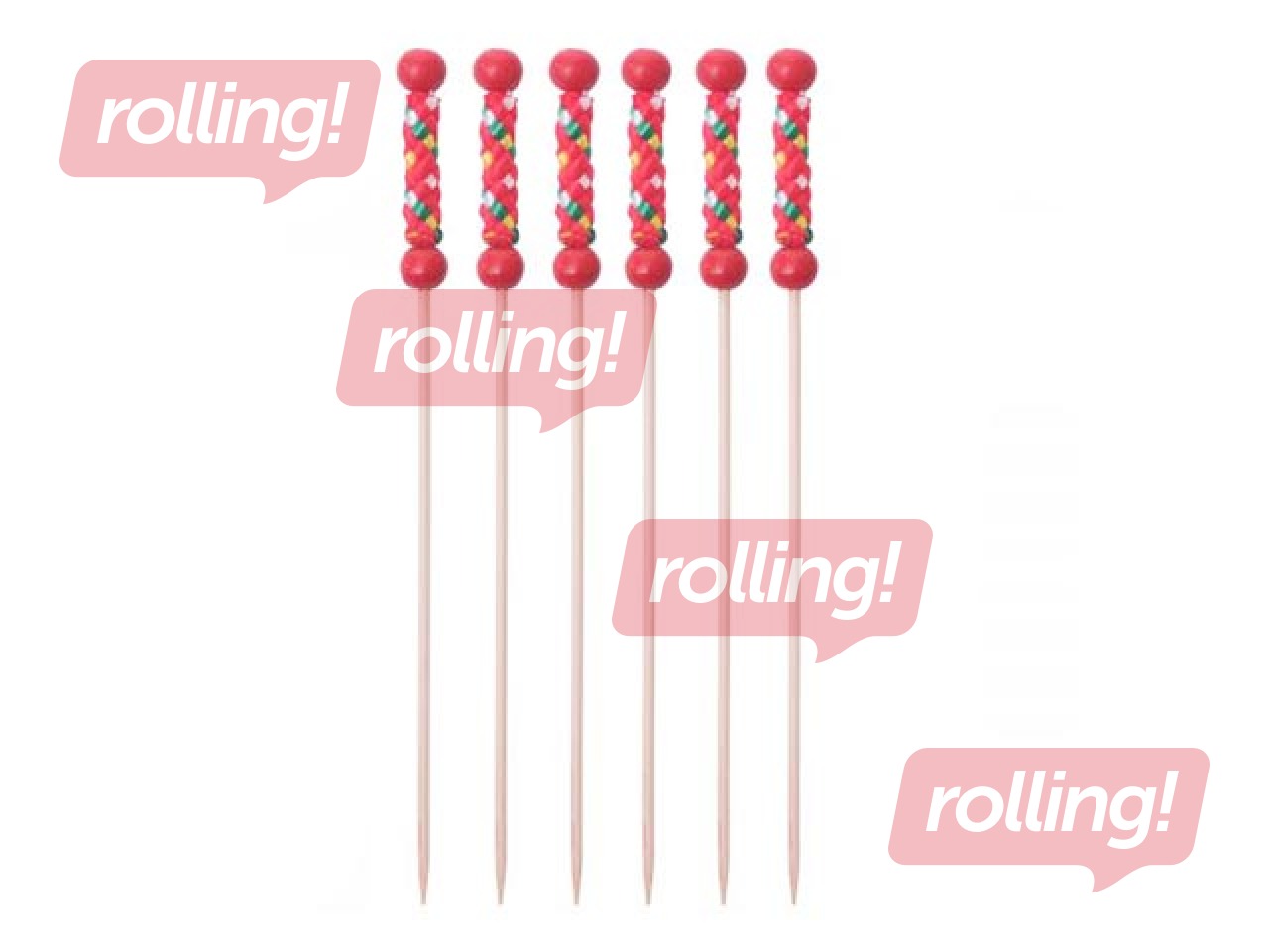 Vardad TEXTILE, 12 cm, punane, 100 tk