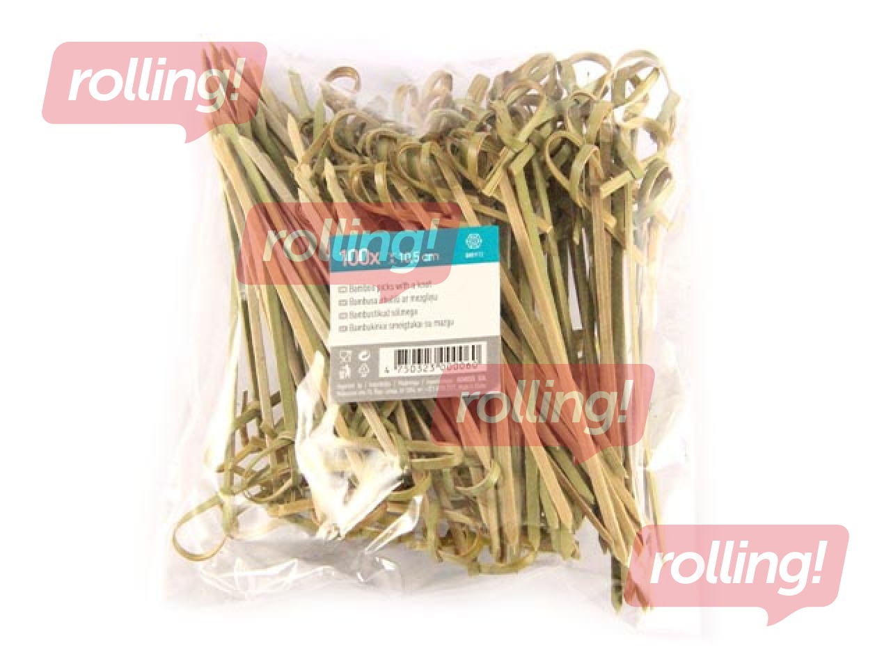 Sõlmega vardad, 10,5 cm, 100 tk