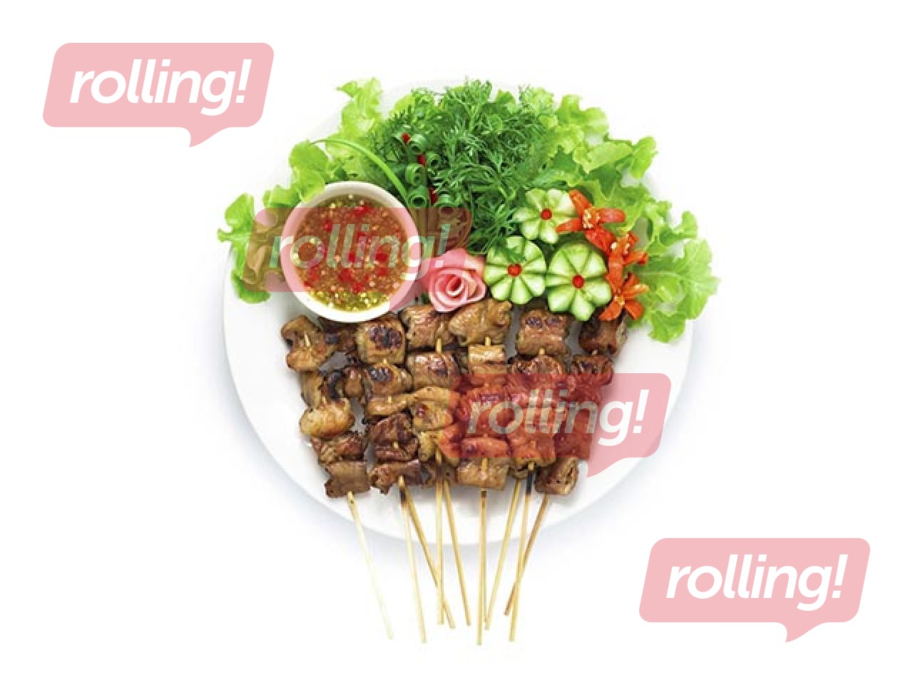 Skewers, bamboo, 3mm x 25cm, 200 pcs.