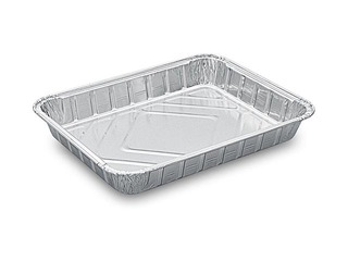 Aluminum container 22.7x17.7 cm, h3 cm