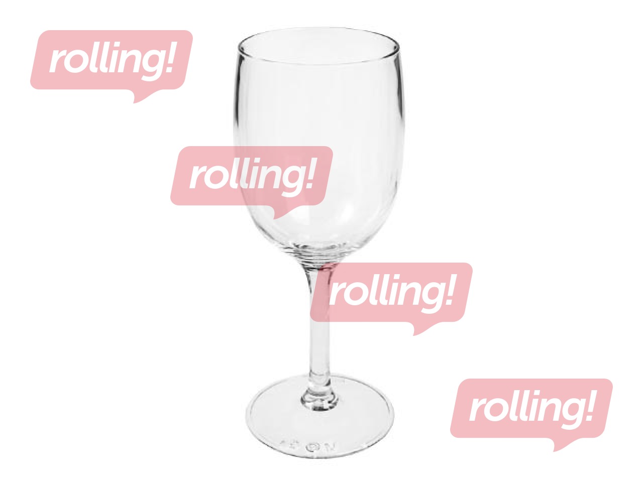 Glāze vīnam SAN 250ml, caurspīdīga