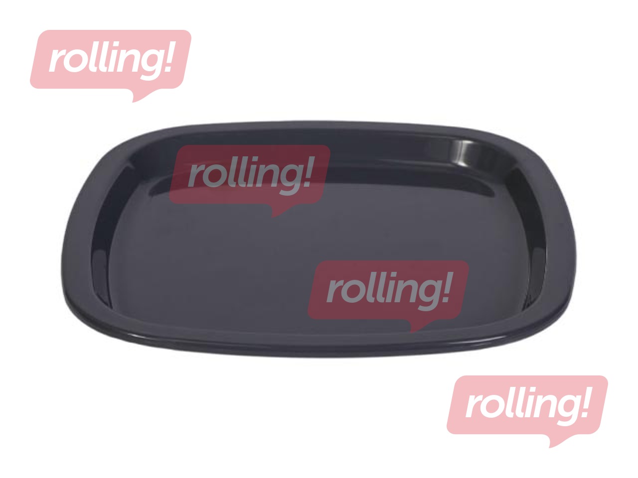 Šķīvis SAN 184x184mm, pelēks