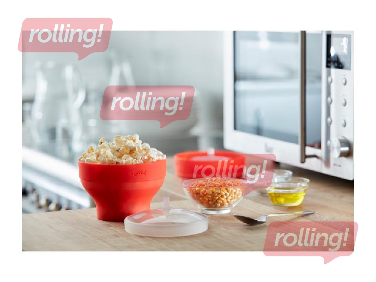 Mini popkorni valmistaja mikrolaineahju Lekue, 2 tk.