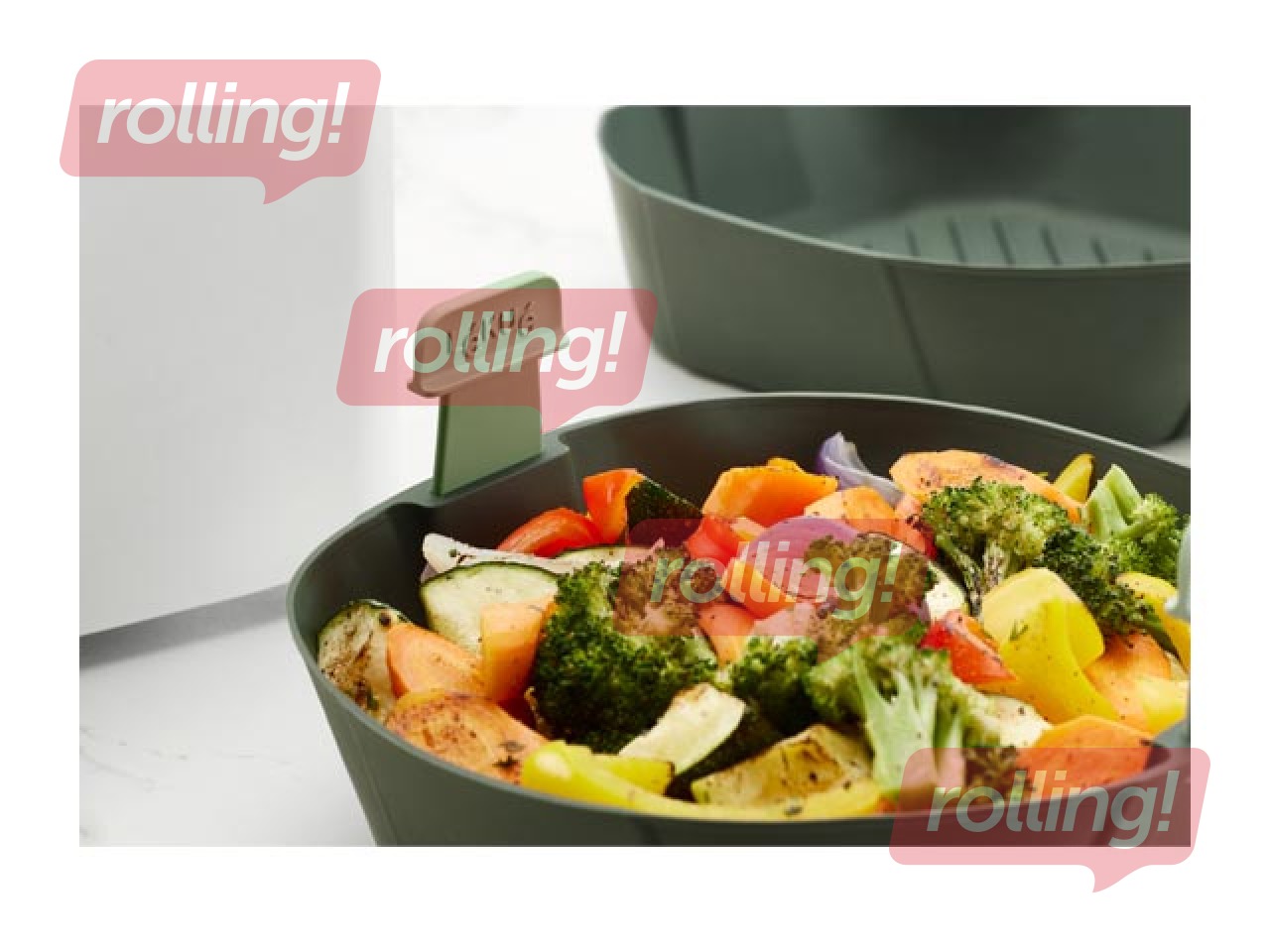 Air fryer basket Lekue, silicone, 22x22cm