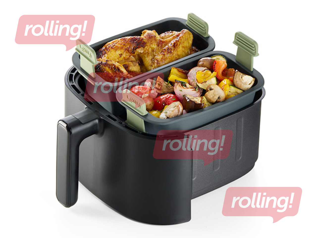 Basket for air fryer Lékué, silicone, 20×11cm