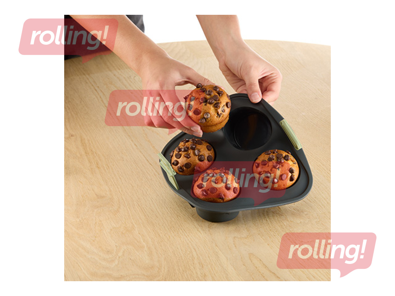 Muffin mold for air fryer Lékué, silicone, 4 cavities