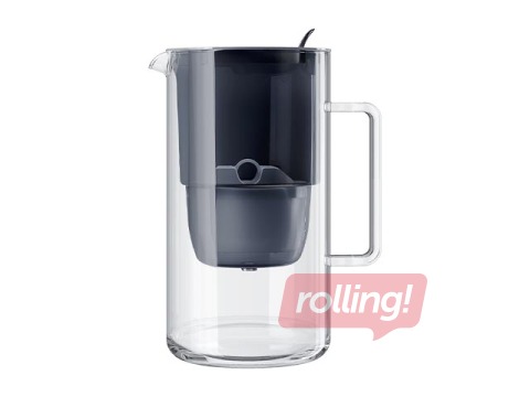 Glass Water Filter Jug Aquaphor Maxfor+, 2.5l, Black