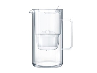 Glass Water Filter Jug Aquaphor Maxfor+, 2.5l, white
