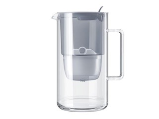 Glass Water Filter Jug Aquaphor Maxfor+, 2.5l, Grey