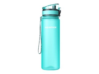 Water bottle with filter Aquaphor City, 500ml, mint + GIFT! Buy a water bottle with filter an