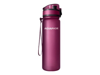 Ūdens pudele ar filtru Aquaphor City, rubīnsarkana, 500ml