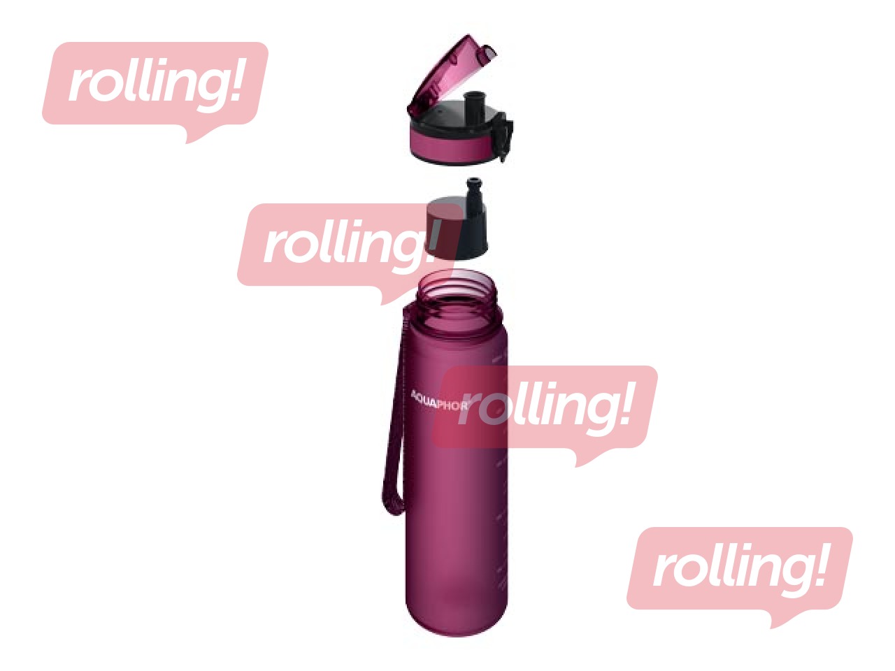 Veepudel filtriga Aquaphor City, 500ml, rubiinpunane + KAMPAANIA! Osta veepudel filtriga ja sa