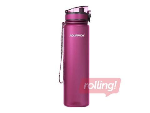 Veepudel filtriga Aquaphor City, 1l, rubiinpunane + KAMPAANIA! Osta veepudel filtriga ja sa