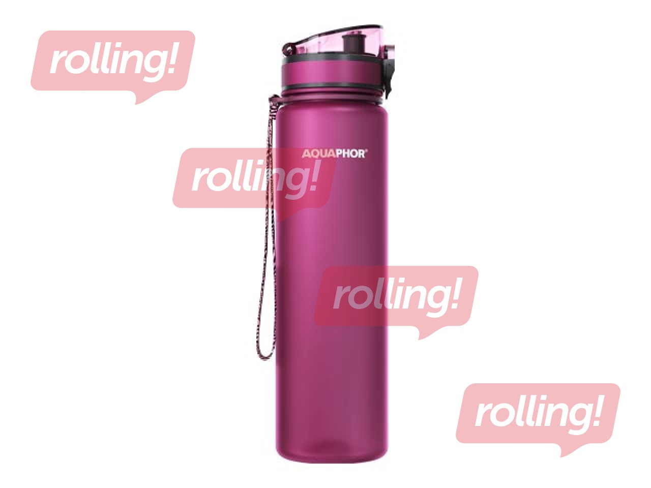 Veepudel filtriga Aquaphor City, 1l, rubiinpunane + KAMPAANIA! Osta veepudel filtriga ja sa