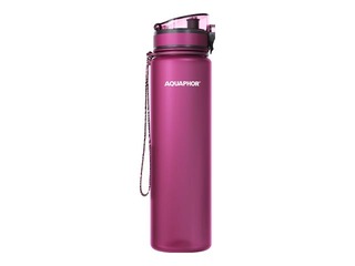 Water bottle with filter Aquaphor City, 1l, ruby red + GIFT! Buy a water bottle with filter an