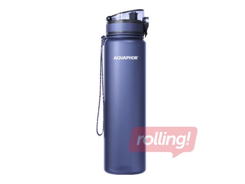 Veepudel filtriga Aquaphor City, 1l, tumesinine + KAMPAANIA! Osta veepudel filtriga ja saa kingitus!