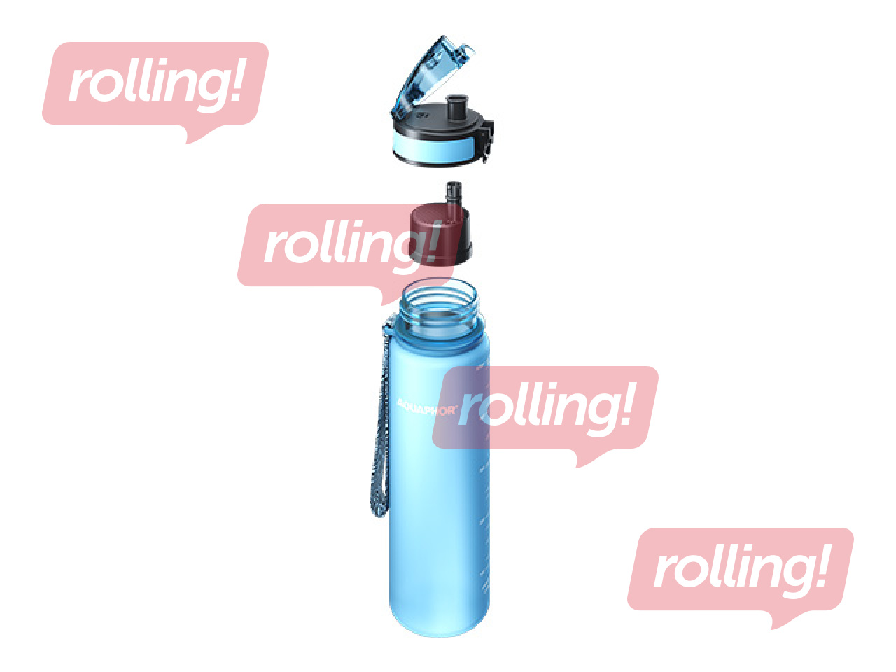 Aquaphor City veepudel filtriga, 500 ml, helesinine + KAMPAANIA! Osta veepudel filtriga ja sa