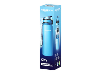 Aquaphor City water bottle with filter, light blue, 500ml