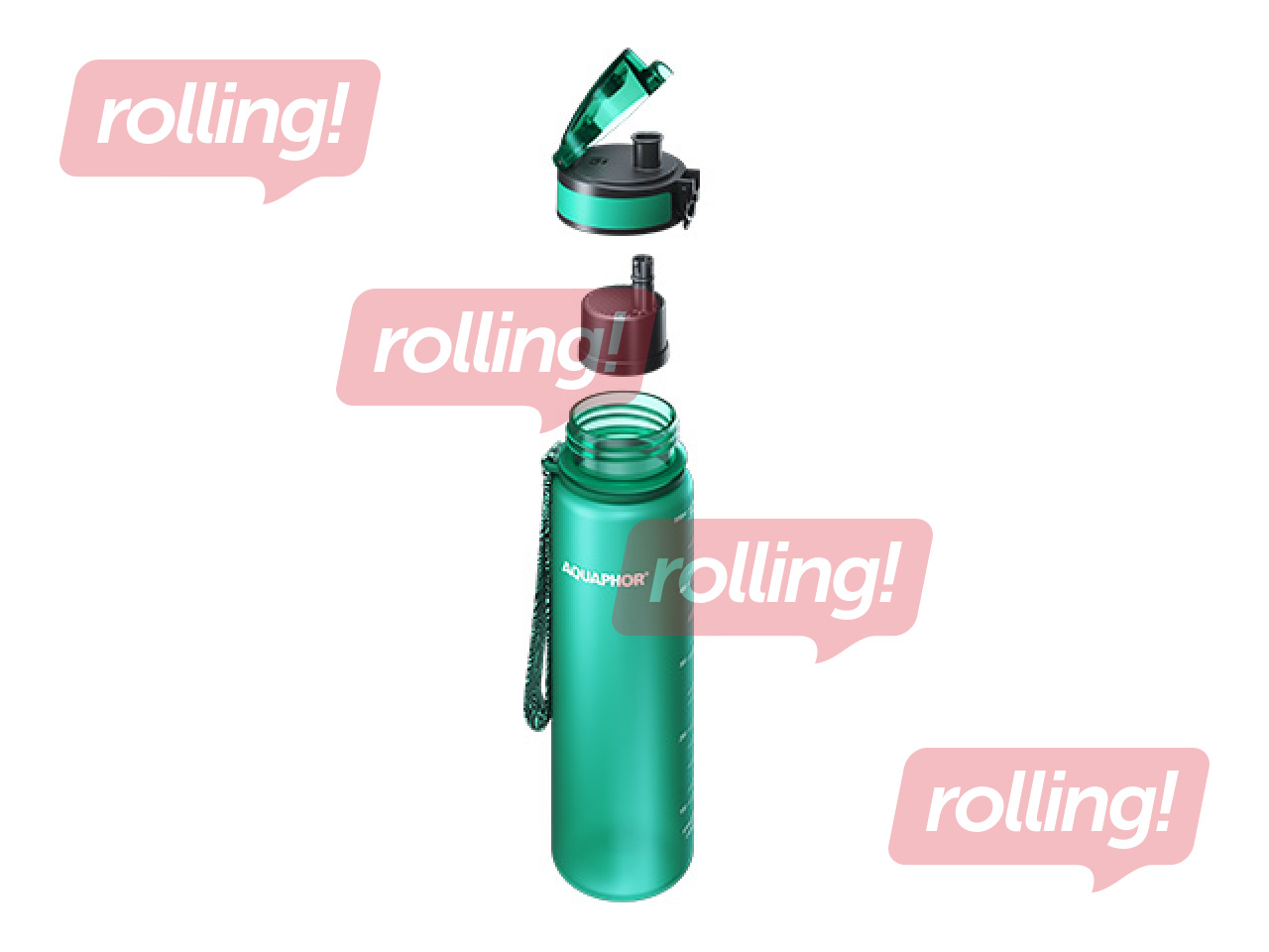 Aquaphor City veepudel filtriga, 500 ml, smaragdroheline + KAMPAANIA! Osta veepudel filtriga ja sa