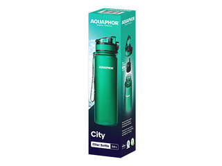 Aquaphor City veepudel filtriga, smaragdroheline, 500ml