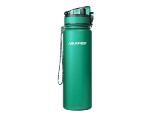Aquaphor City water bottle with filter, 500 ml, emerald + GIFT! Buy a water bottle with filter an