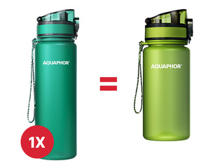 Бутылка для воды с фильтром Aquaphor City, 500 мл, изумрудная + АКЦИЯ! Купите бутылку для воды 