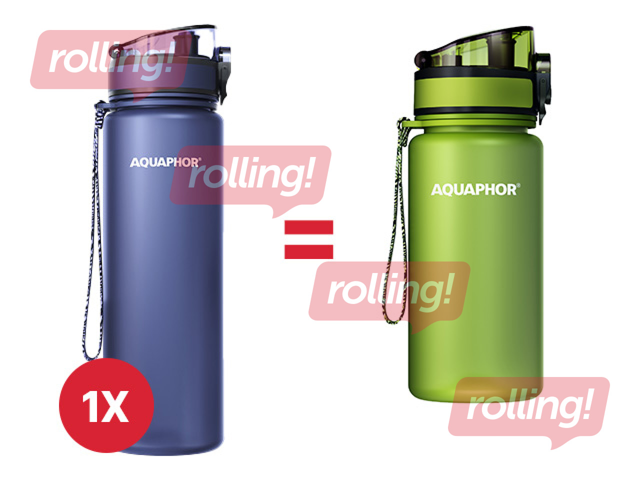 Aquaphor City water bottle with filter, 800 ml, dark blue + GIFT! Buy a water bottle with filter an
