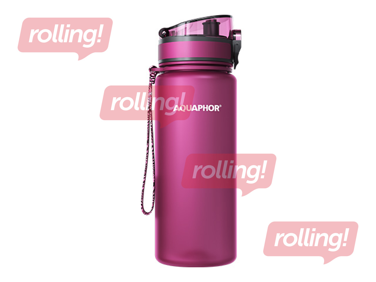 Aquaphor City veepudel filtriga, 650 ml, rubiinpunane + KAMPAANIA! Osta veepudel filtriga ja sa