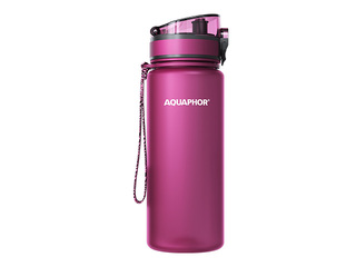 Aquaphor City water bottle with filter, ruby, 650ml