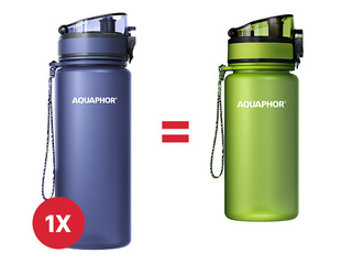 Бутылка для воды с фильтром Aquaphor City, 650 мл, тёмно-синяя + АКЦИЯ! Купите бутылку для воды 