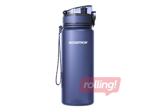 Ūdens pudele ar filtru Aquaphor City, tumši zila, 650ml