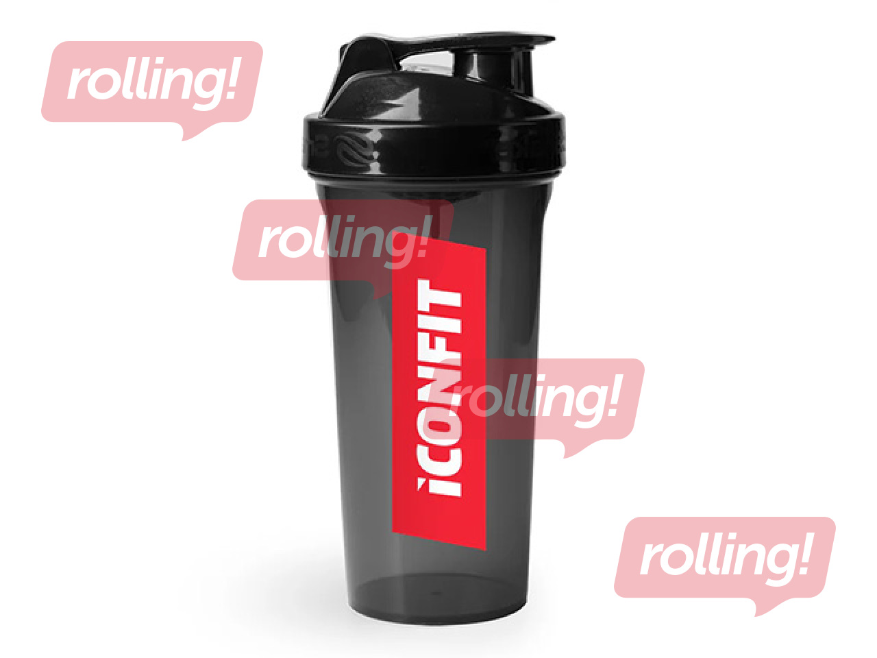 Shaker Iconfit Lite, Black, 800ml