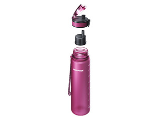 Filtriga veepudel Aquaphor City, rubiinpunane, 800ml +KAMPAANIA! Osta filtriga veepudel ja sa