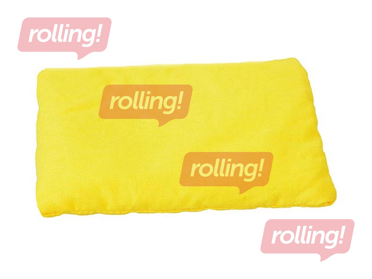 Sensory bean bag, yellow
