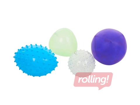 Сенсорные шарики, необычных форм, 4 шт.
