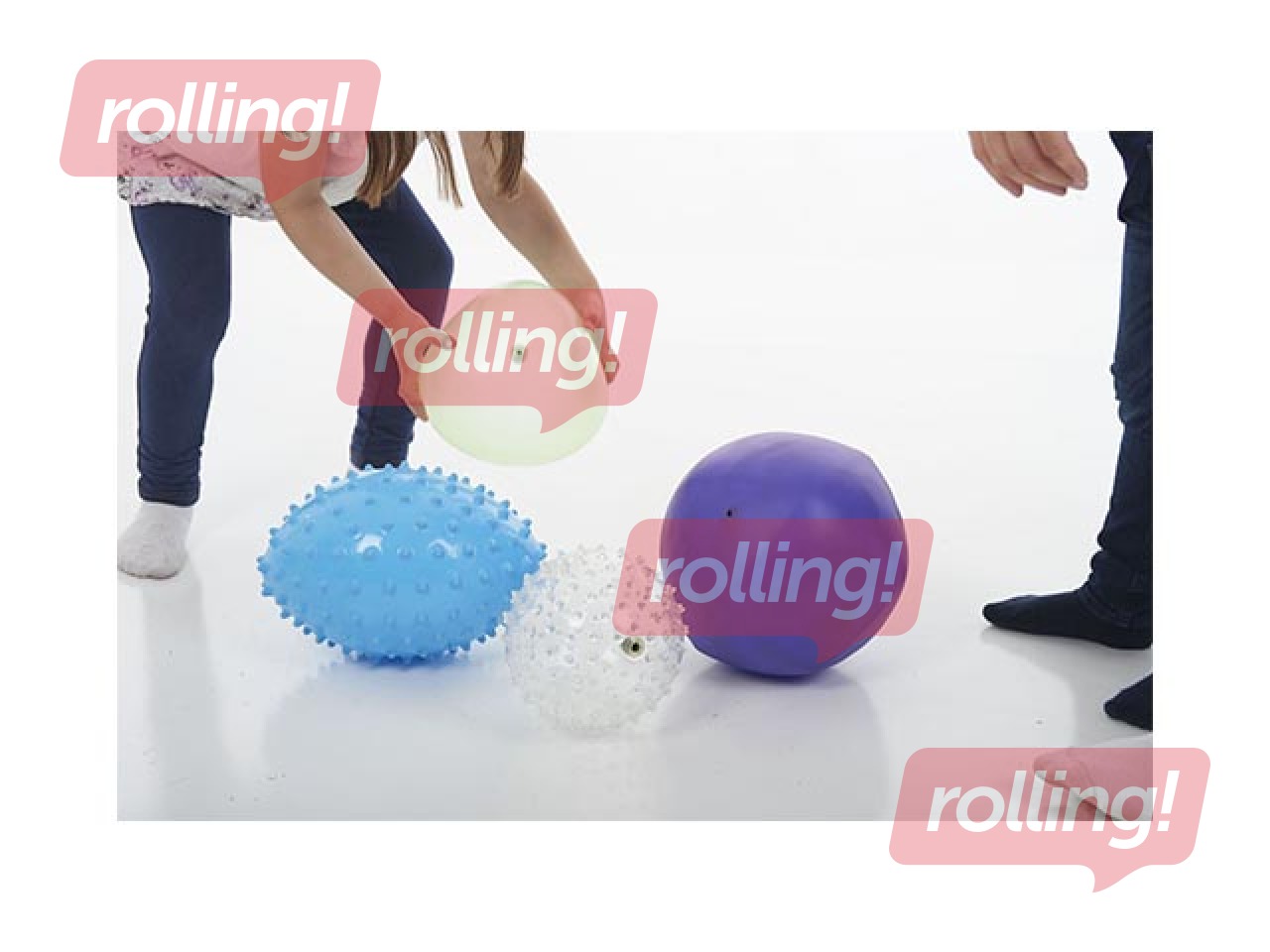Tekstuuriga sensoorsete pallide komplekt, 4 tk