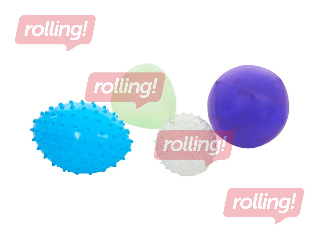 Textured sensory balls set, 4pcs