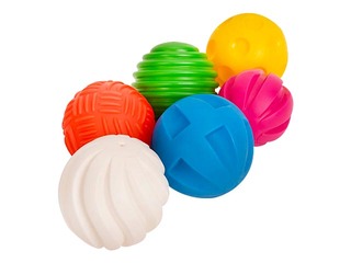 Tactile balls set, 6 pcs.