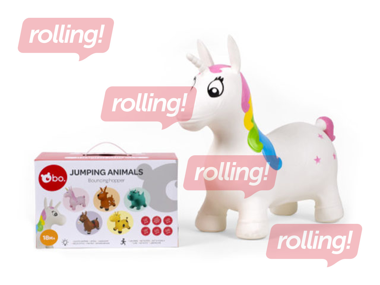 Hüppeloom valge ükssarvik