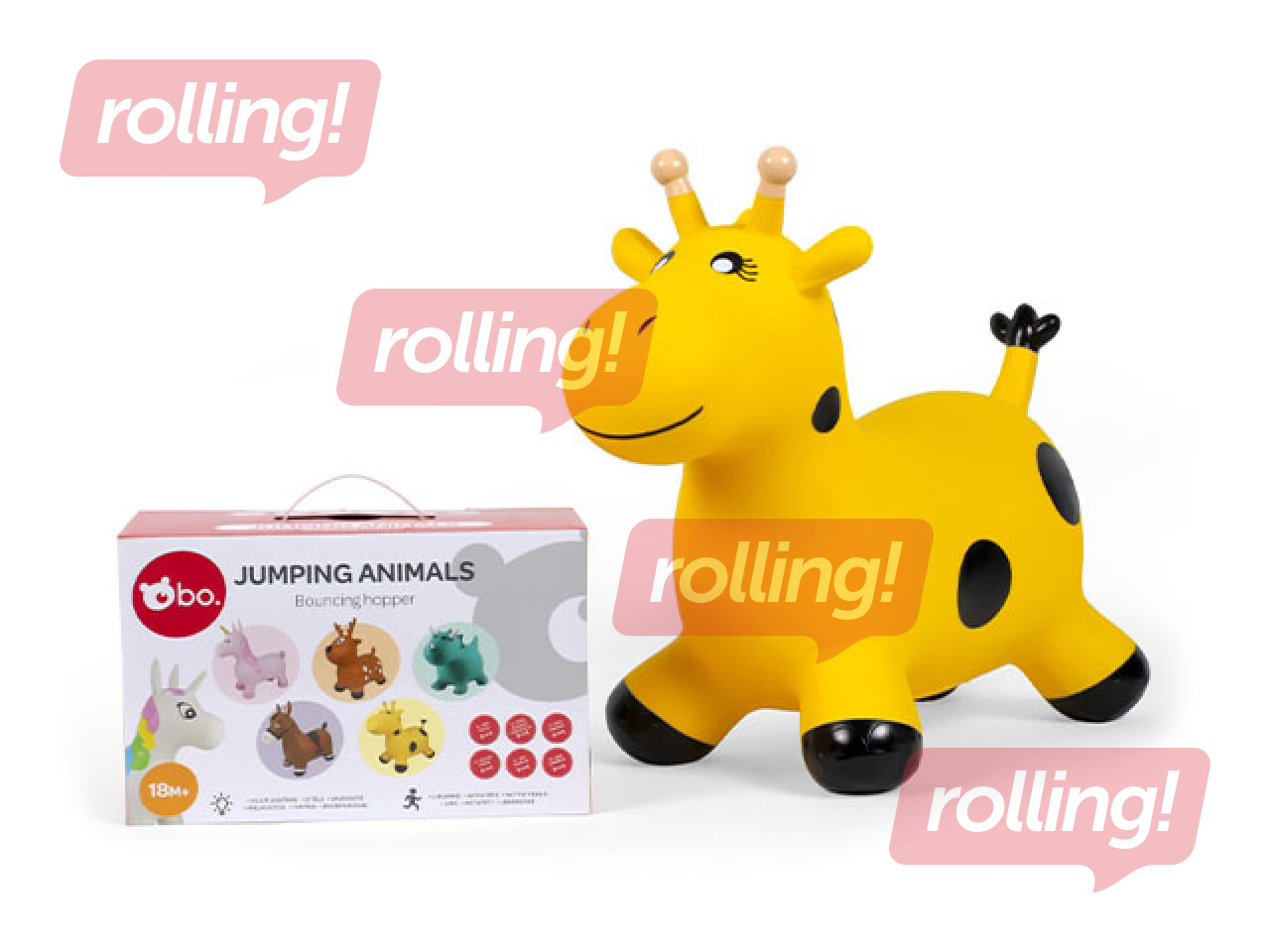 Jumping animal giraffe