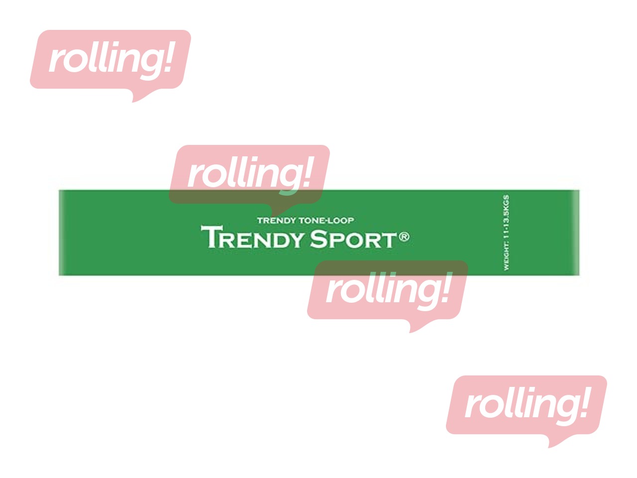 Ringikujuline treeningrihm, paksus - 0,7 mm, roheline