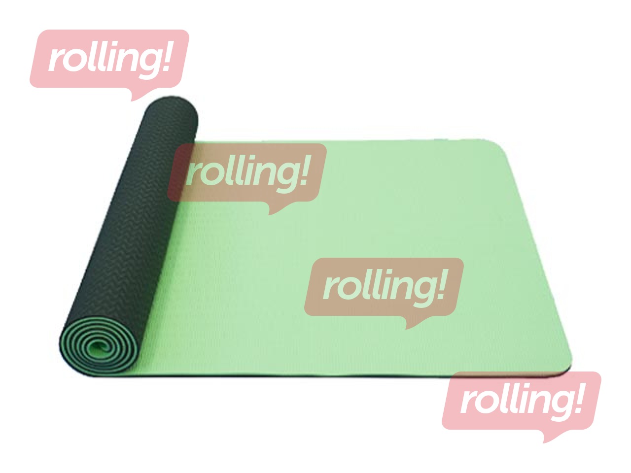 Jogas paklājs 183x61x0.6cm, zaļš