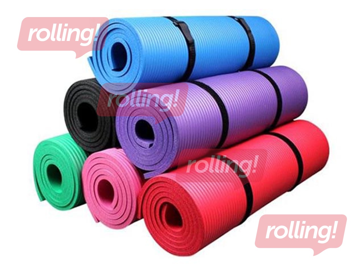Yoga mat 183x61x1cm, various colors