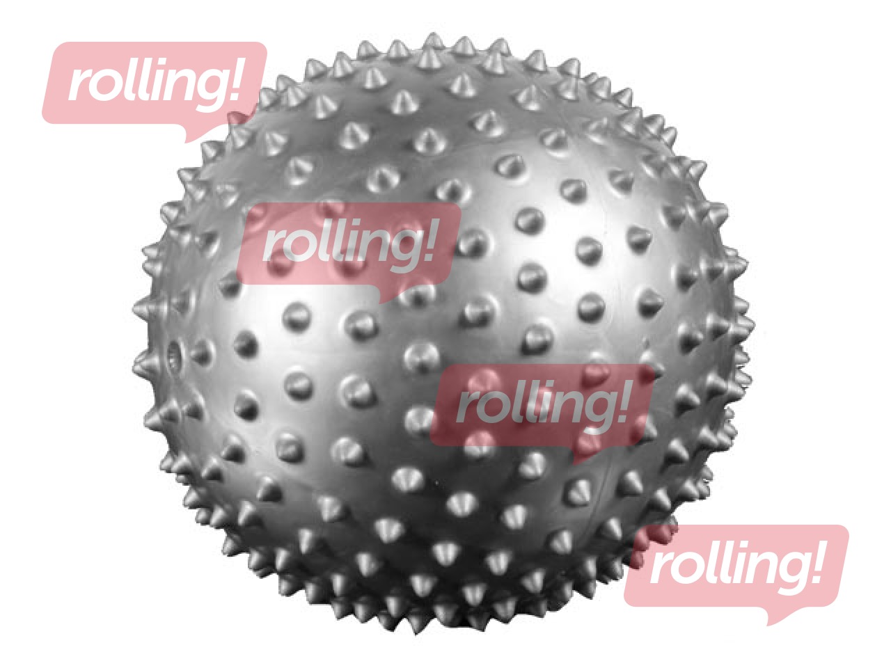Yoga rolling ball, d:20cm, silver