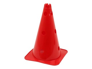 Cone with holes, 38cm, red