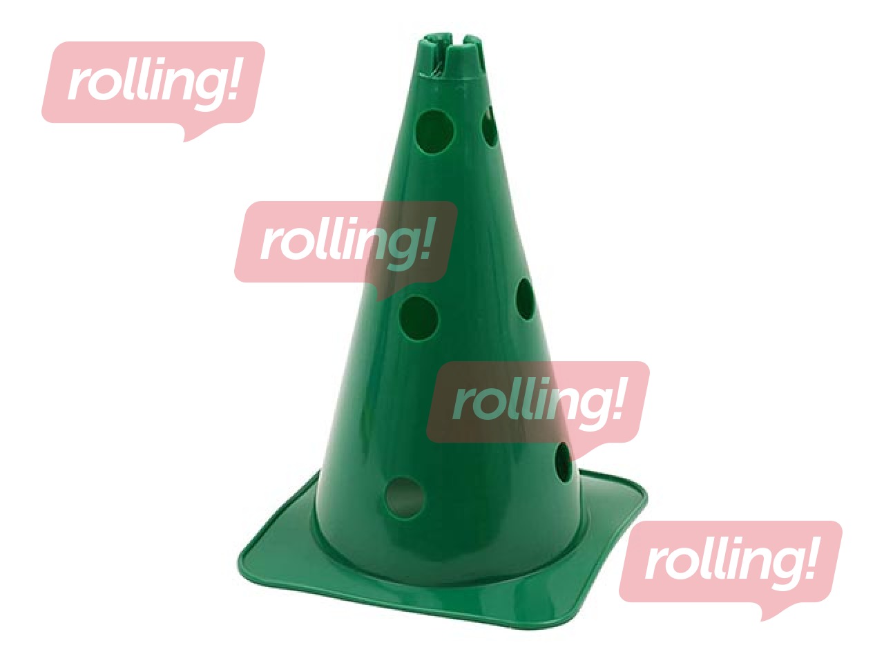 Aukudega koonus, 38 cm, roheline