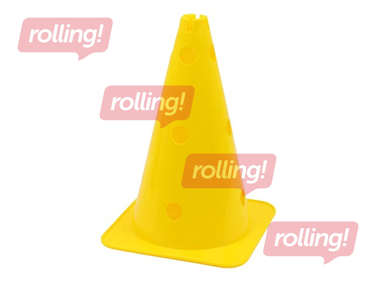 Aukudega koonus, 38 cm, kollane