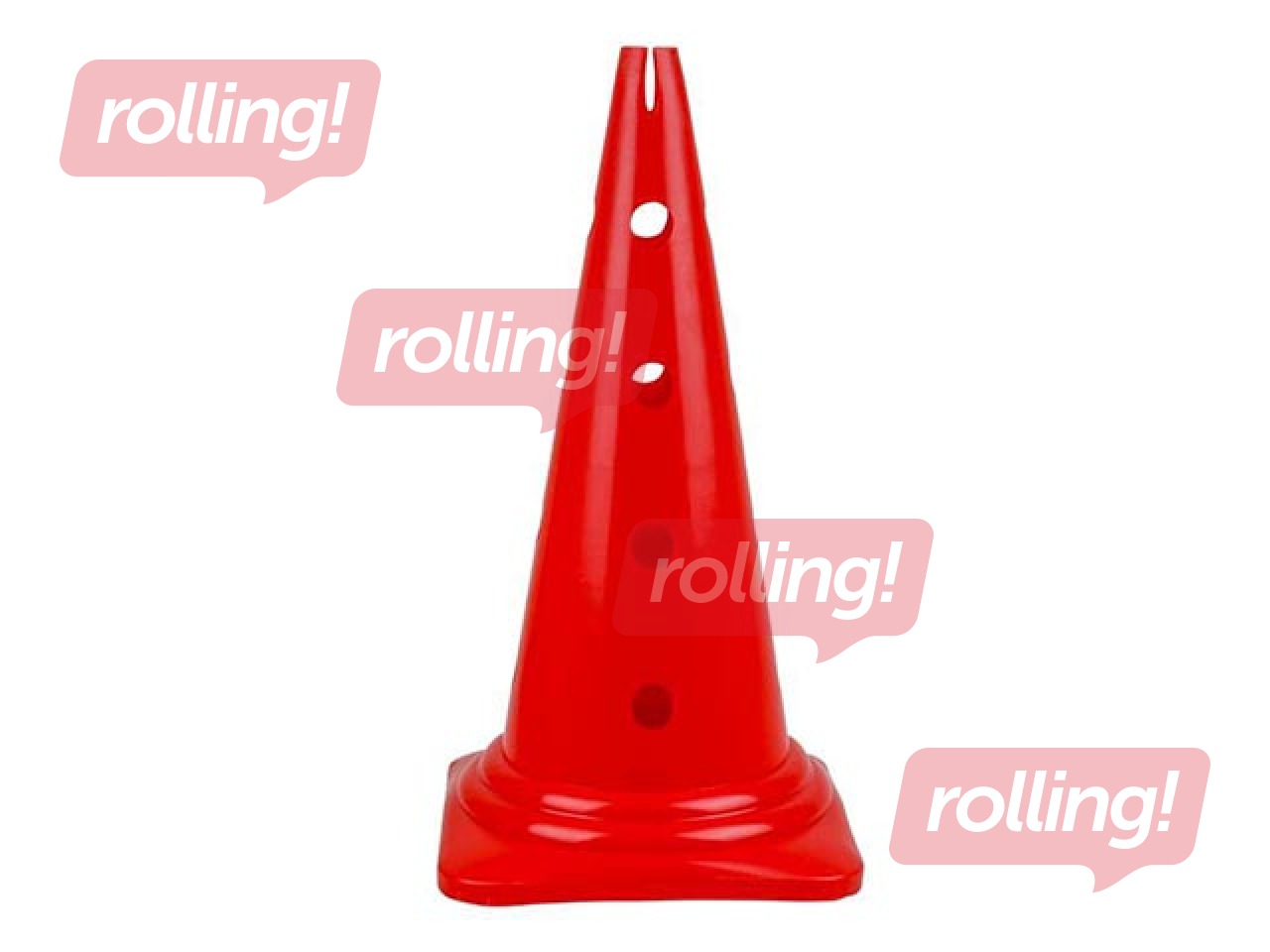 Aukudega koonus, 50 cm, punane